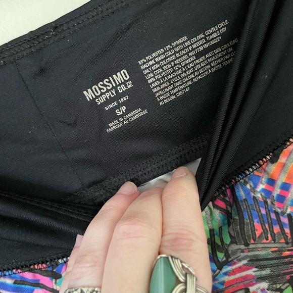 Mossimo | Black Colorful Leggings | Size Small - Picture 6 of 7
